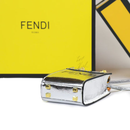 FENDI – Luxury Leather Women Bag (Silver)
