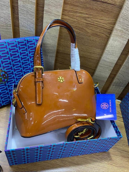 TORY BURCH – Emerson Mini Dome Satchel Women Bag (Brown)