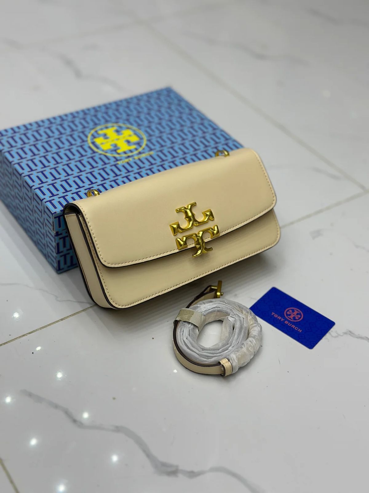 TORY BURCH – Luxury Leather Women Bag (Beige)