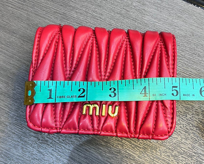MIU MIU MORGAN – Women Card Case On Chain (Pink)