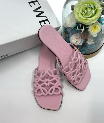 L-O-E-W-E Inspired Petal Anagram Women Slide – Premium Edition (Pink-1)