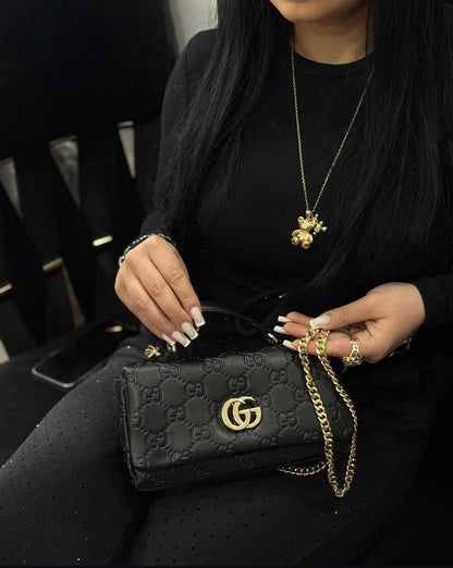 GUCCI GG MILANO – Women Small Top Handle Bag (Black)
