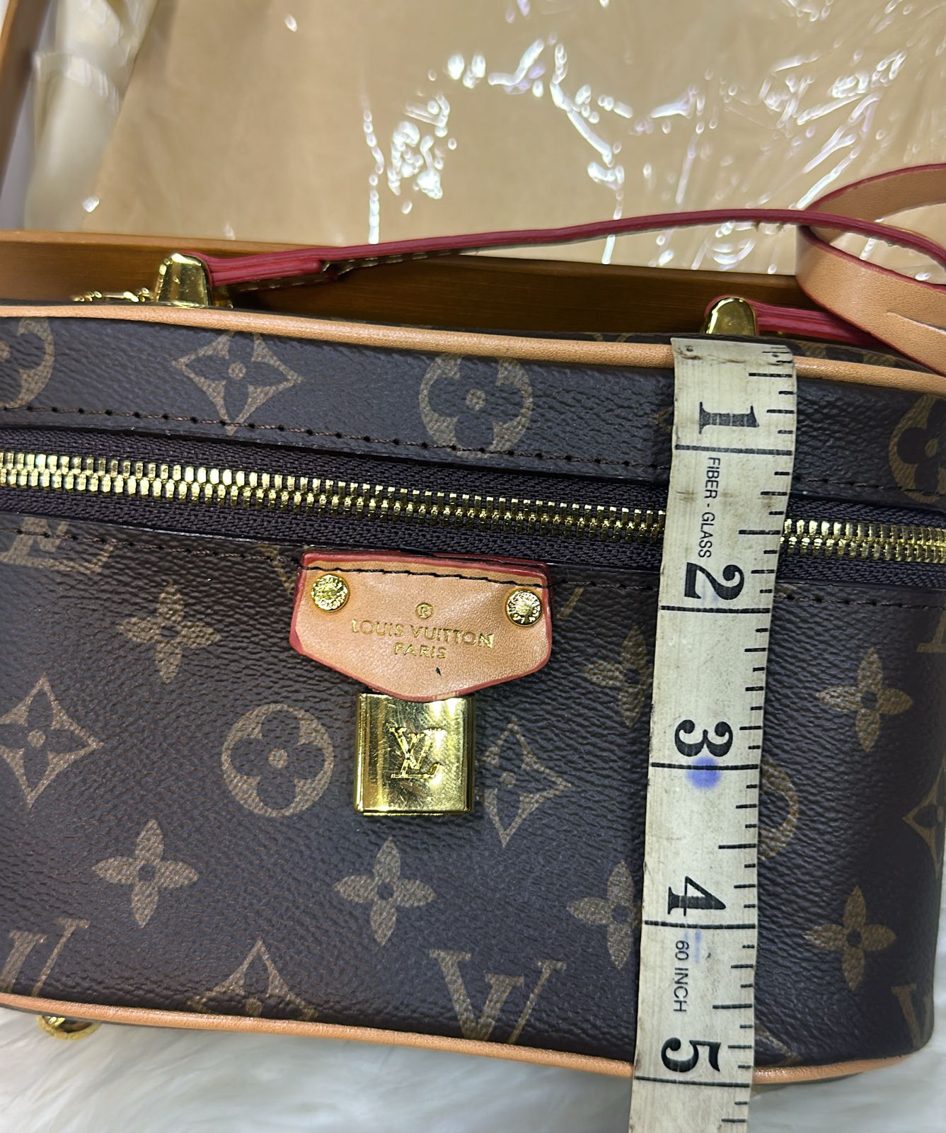 LOUIS VUITTON VANITY PM – Women Monogram Reverse Canvas Bag (Black)
