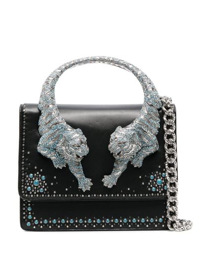 Roberto Cavalli Handbag (black/silver/blue)