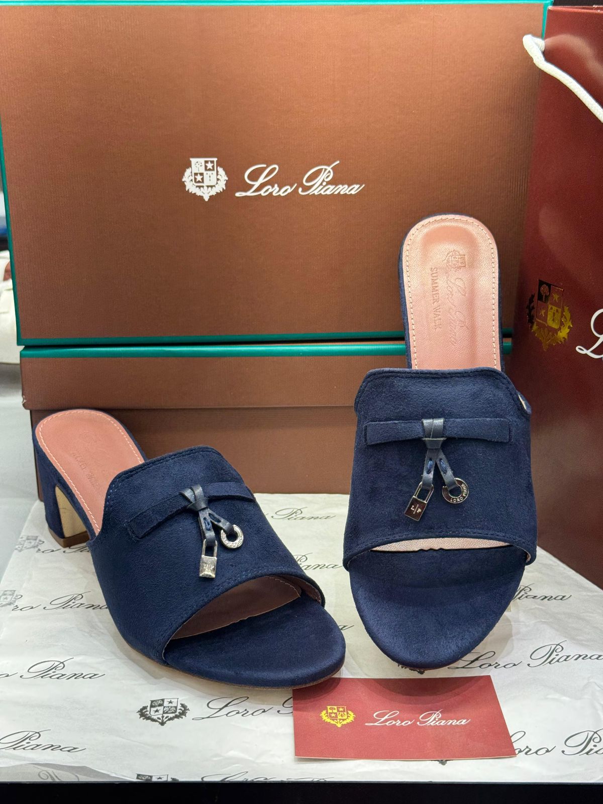 LORO PIANA SUMMER CHARMS – Women Sandals (Blue)
