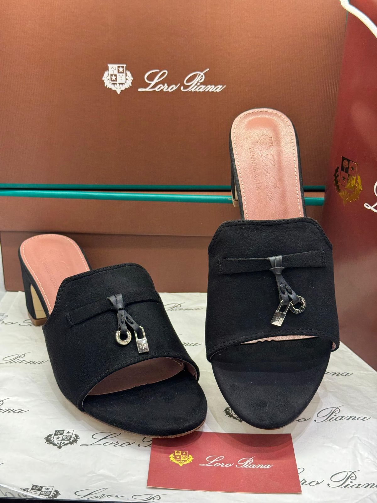 LORO PIANA SUMMER CHARMS – Women Sandals (Black)