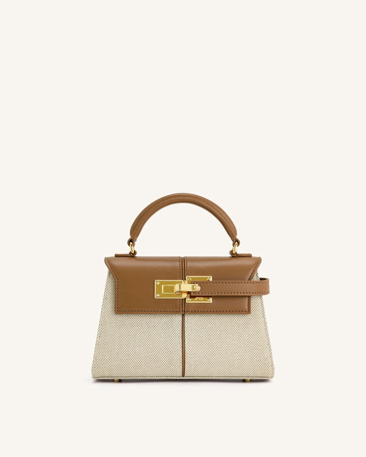 J-W P-E-I Elise Mini Top Handle Women Bag – Luxury Edition  (Off White Brown)