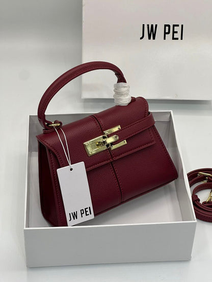 J-W P-E-I Elise Mini Top Handle Women Bag – Luxury Edition (Maroon)