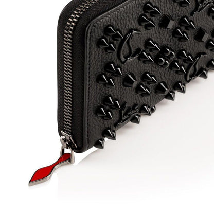 CHRISTIAN LOUBOUTIN PANETTONE – Women Zip-Around Wallet (Pure Black)