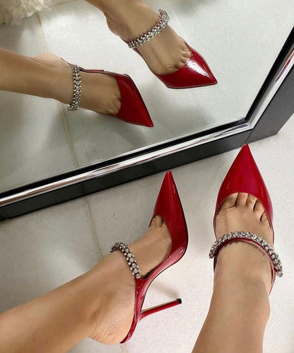 JIMMY CHOO – Women Heel Pumps | Master Quality Patent Leather (Red)