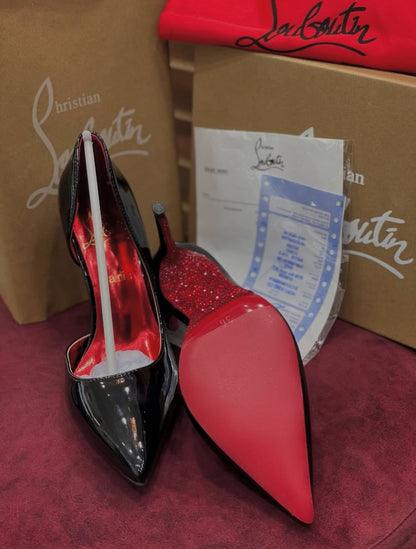 CHRISTIAN LOUBOUTIN IRIZA PUMPS – Women Heels | Premium Imported Patent Leather (Black)