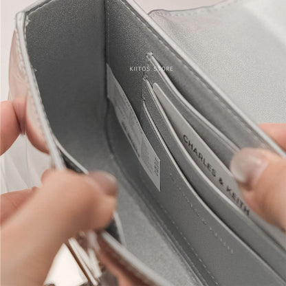 CHARLES & KEITH – Women Bag | New Design Official Model | Premium Quality (Silver)