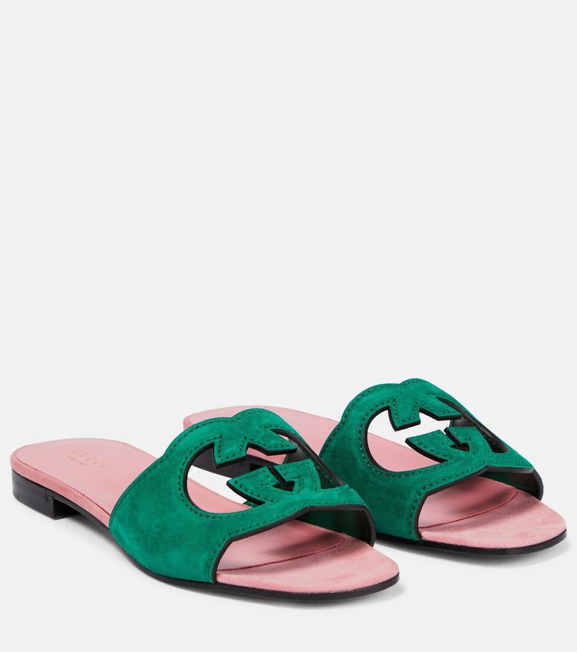 GUCCI Interlocking Sandals – Premium Imported Footwear (Green)