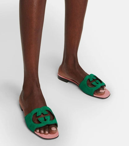 GUCCI Interlocking Sandals – Premium Imported Footwear (Green)