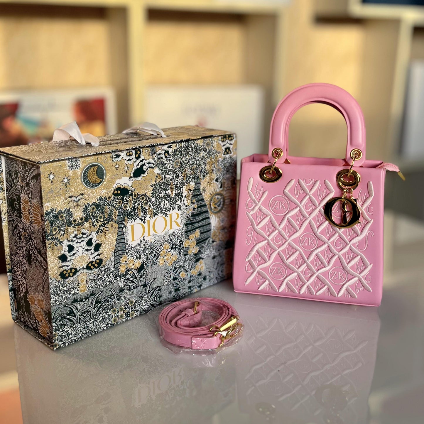 DIOR Hand Bag – Premium Women Bag (Pink)