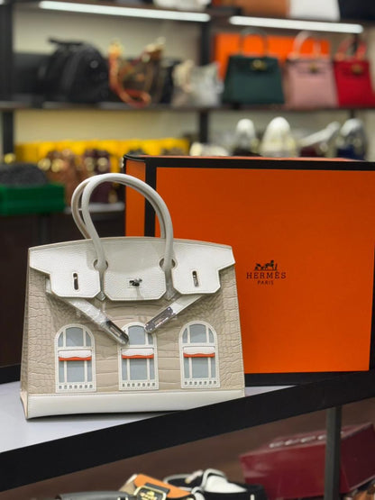 Hermès Limited Edition Birkin Faubourg Sellier – Premium Women Bag (White Beige)