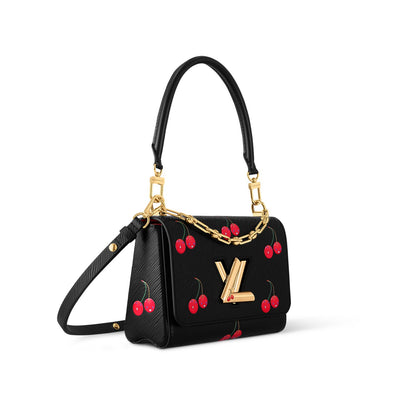 Louis Vuitton x Murakami – LV x TM Twist MM Crossbody Bag (Black)