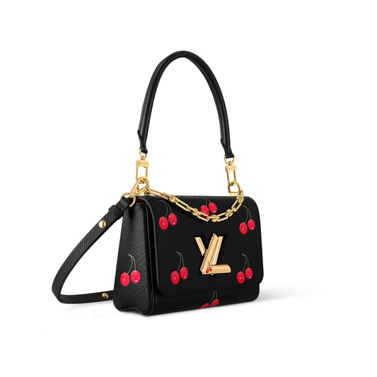 Louis Vuitton x Murakami – LV x TM Twist MM Crossbody Bag (Black)