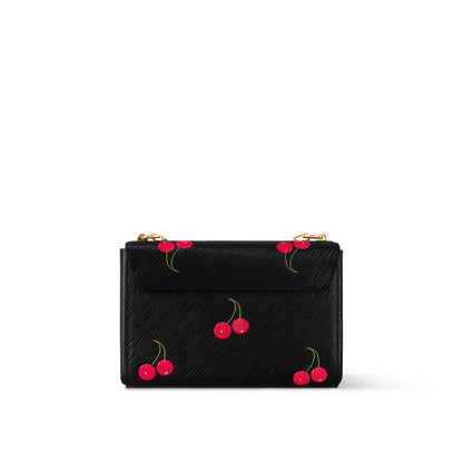 Louis Vuitton x Murakami – LV x TM Twist MM Crossbody Bag (Black)