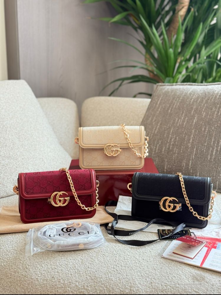 Gucci Go Small Shoulder Bag – Premium Quality (Maroon)