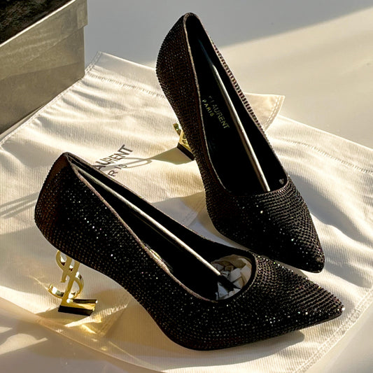YSL Saint Laurent Mules Heel – Premium Quality | Black