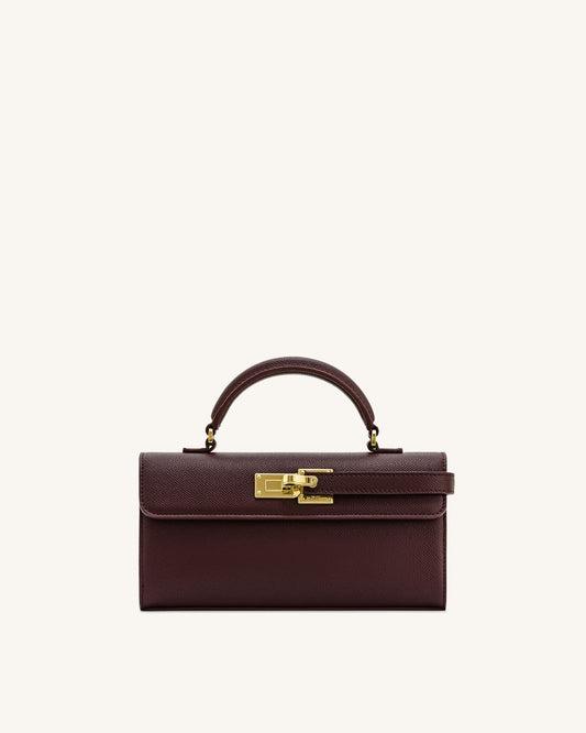 JW PEI Keyla Top Handle Bag – Vegan Leather | Premium Quality (Maroon)