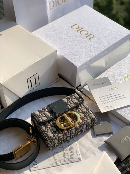 DIOR Designer Women Bag – Master Series with Long Belt (Beige Blue)