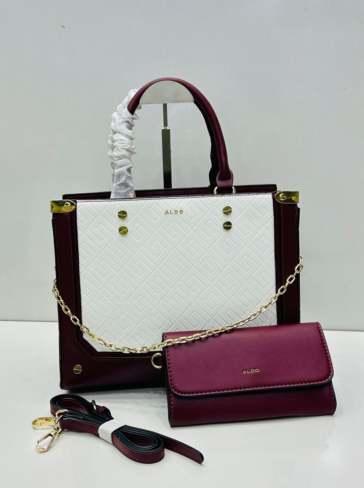 ALDO New Design Women Bag – AAA Master Quality Official Model (Black & White)