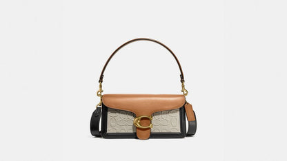 C-O-A-C-H Tabby Shoulder 26 Women Bag – Blocked Signature Premium Range (Beige)