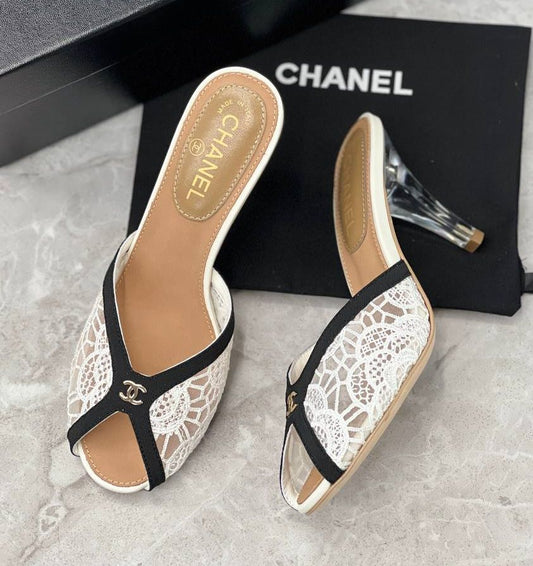 C-H-A-N-E-L MASTER QUALITY HEELS – Women Heels (Black & White)