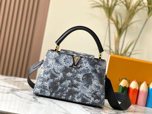 LOUIS VUITTON CAPUCINES – Women Bag (Master Series) (Black & White)