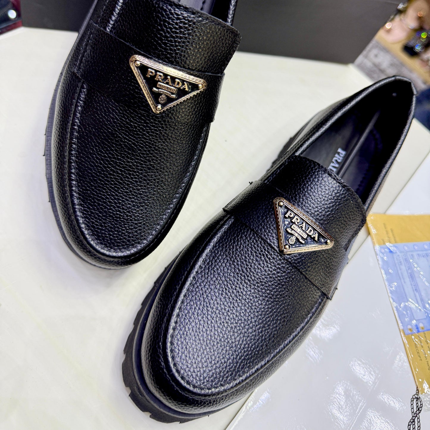 PRADA PREMIUM GENTS SHOES – Luxury Footwear (Black)