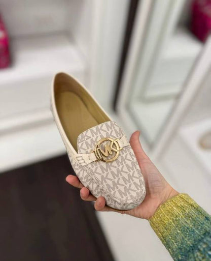 MICHAEL KORS WOMEN LOAFERS – Premium Comfort Footwear (Off White)
