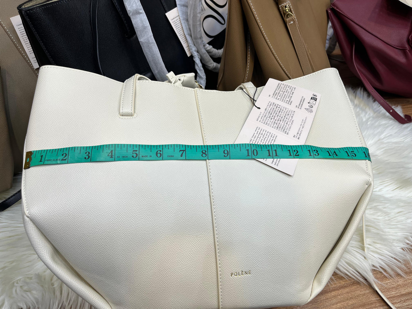 P-O-L-È-N-E Cyme Large Edition Textured – Women Bag (Sand / Beige)