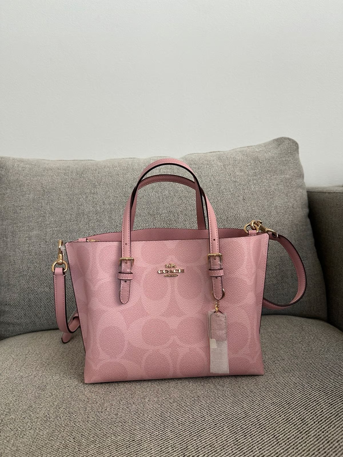 C-O-A-C-H MOLLIE TOTE BAG 25 POWDER PINK – Women Bag (Pink)