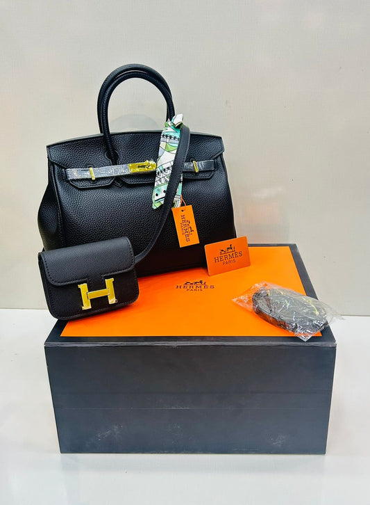 H-E-R-M-È-S BIRKIN NEW MODEL AAA MASTER – Women Bag (Black)