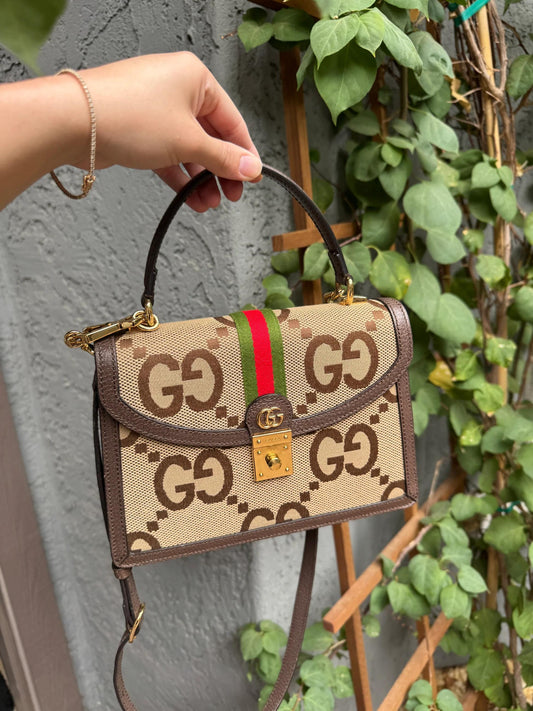G-U-C-C-I OPHIDIA GG OFFICIAL BRAND – Women Bag (Brown Design A)