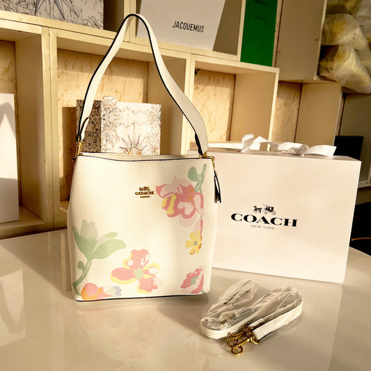 C-O-A-C-H BUCKET DESIGNER – Women Bag (White Design A)