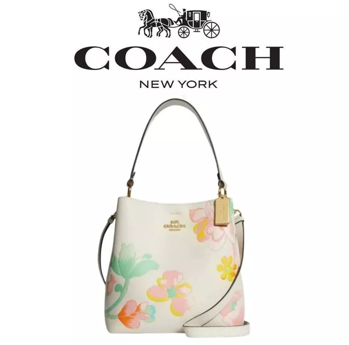 C-O-A-C-H BUCKET DESIGNER – Women Bag (White Design A)