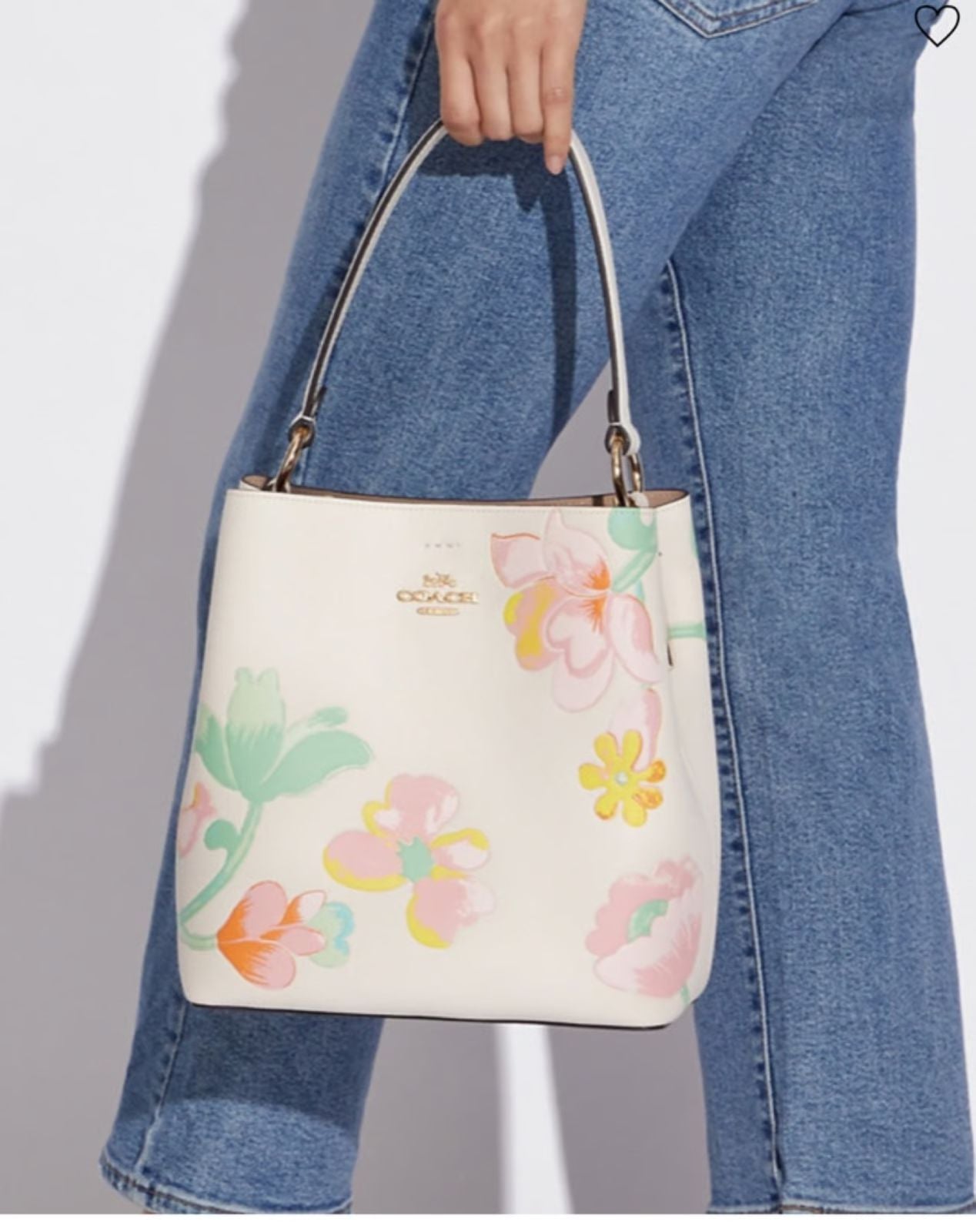 C-O-A-C-H BUCKET DESIGNER – Women Bag (White Design A)