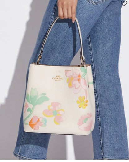 C-O-A-C-H BUCKET DESIGNER – Women Bag (White Design A)