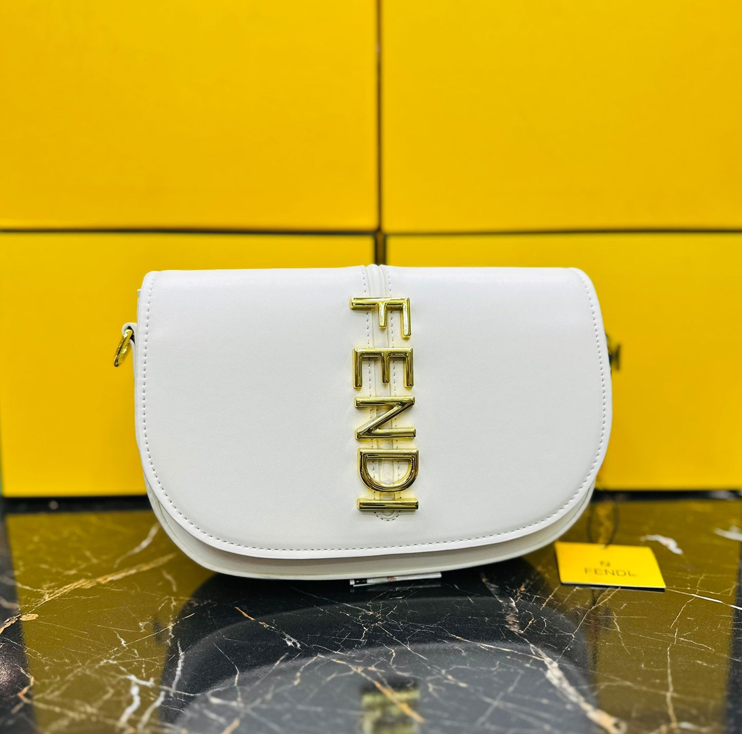 F-E-N-D-I PREMIUM QUALITY DESIGNER – Women Bag (White)