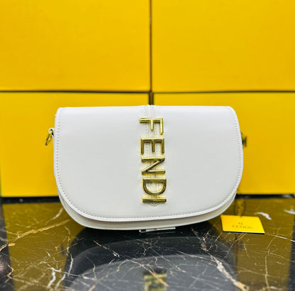 F-E-N-D-I PREMIUM QUALITY DESIGNER – Women Bag (White)