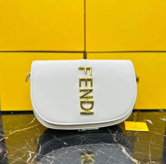 F-E-N-D-I PREMIUM QUALITY DESIGNER – Women Bag (White)