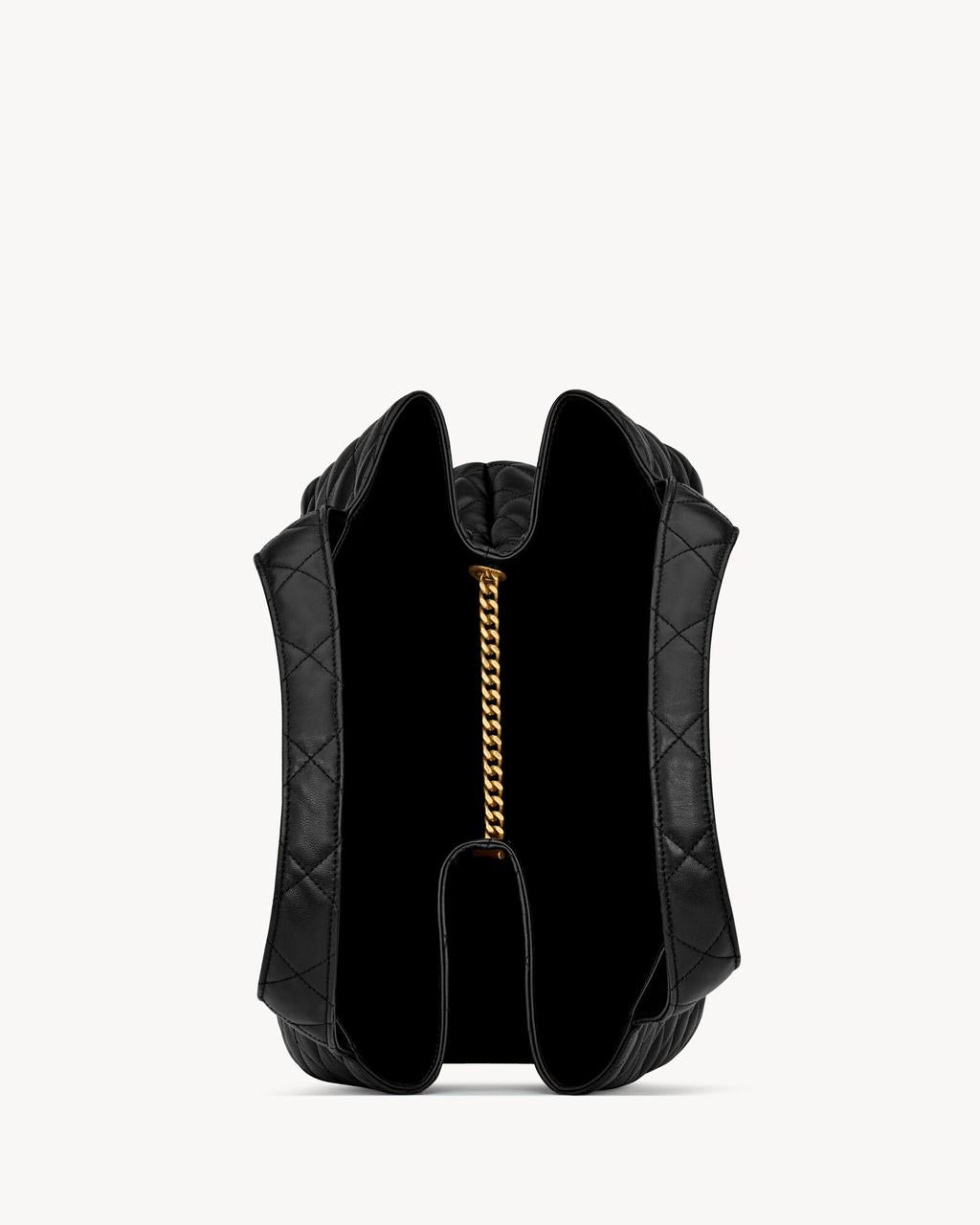 Y-S-L Saint Laurent ICare Quilted Lambskin Women Bag – Black With Dust Bag