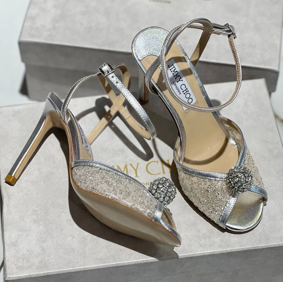 J-I-M-M-Y C-H-O-O Sacora Pearl-Embellished Heel Pumps (Silver Beige)