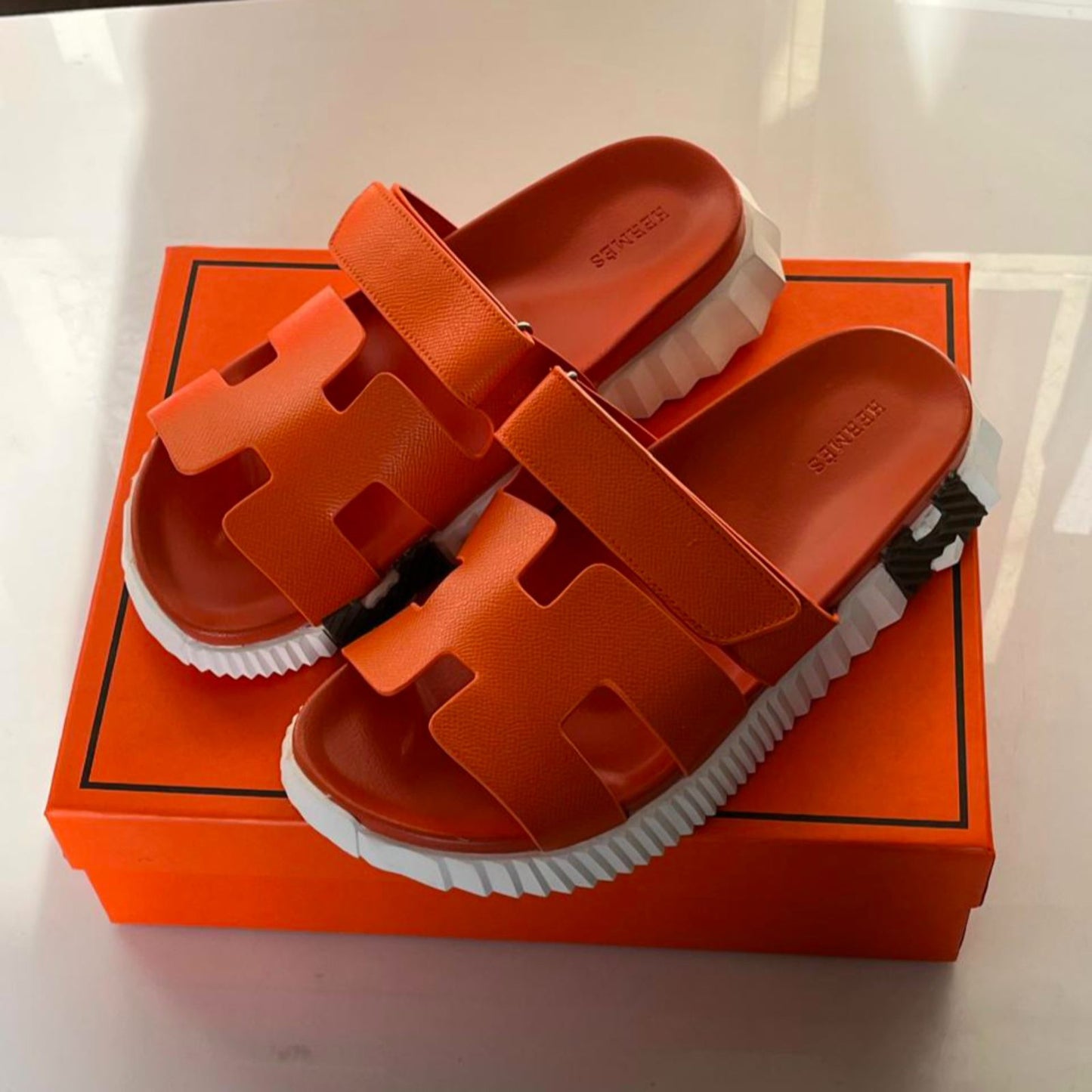 H-E-R-M-E-S INFRE Chypre Sandal – Master Quality Women Sandals (Orange)