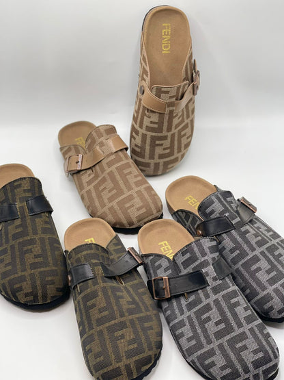 F-E-N-D-I Cotton Pumps – Women Footwear | Sizes 36–41 (Brown)