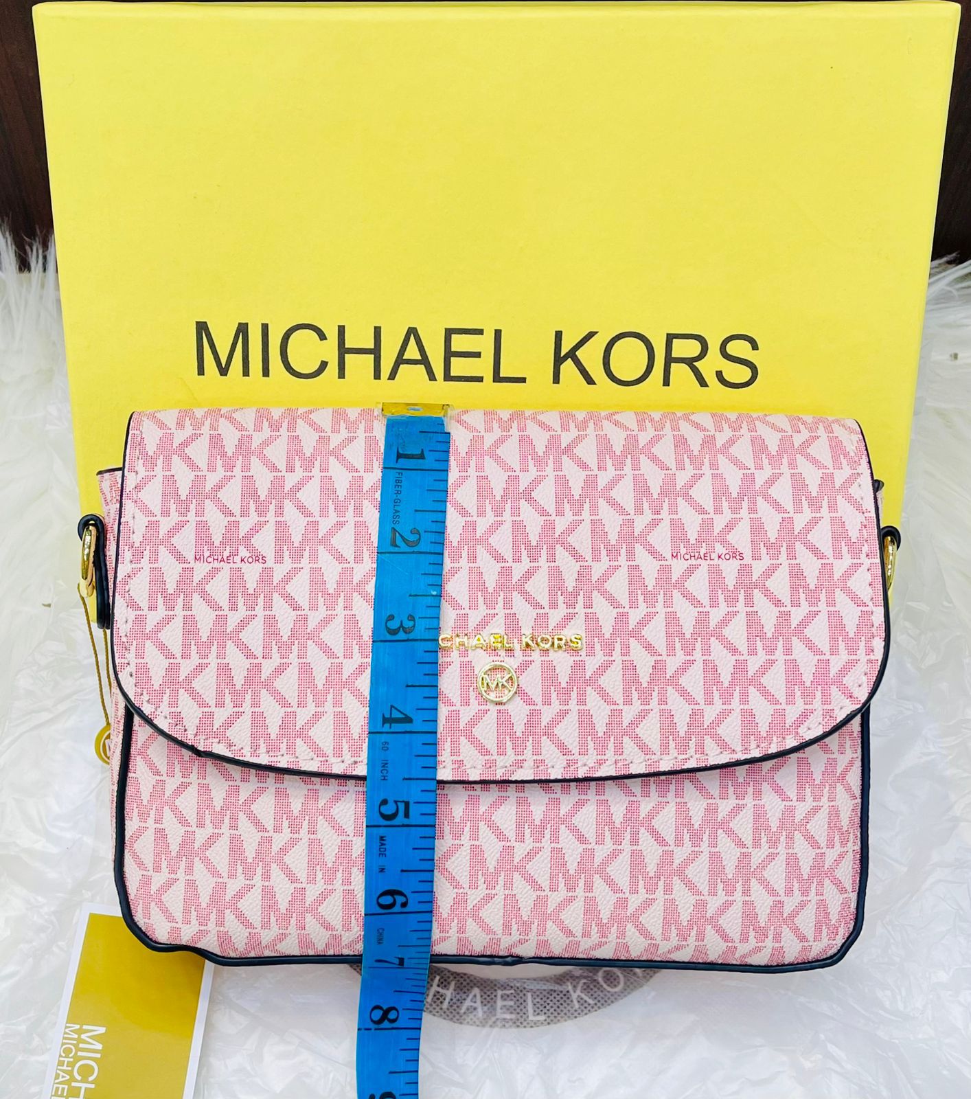 MK M-I-C-H-A-E-L K-O-R-S Style Premium Women Bag – Luxury Edition | Complete Box Set (Pink)