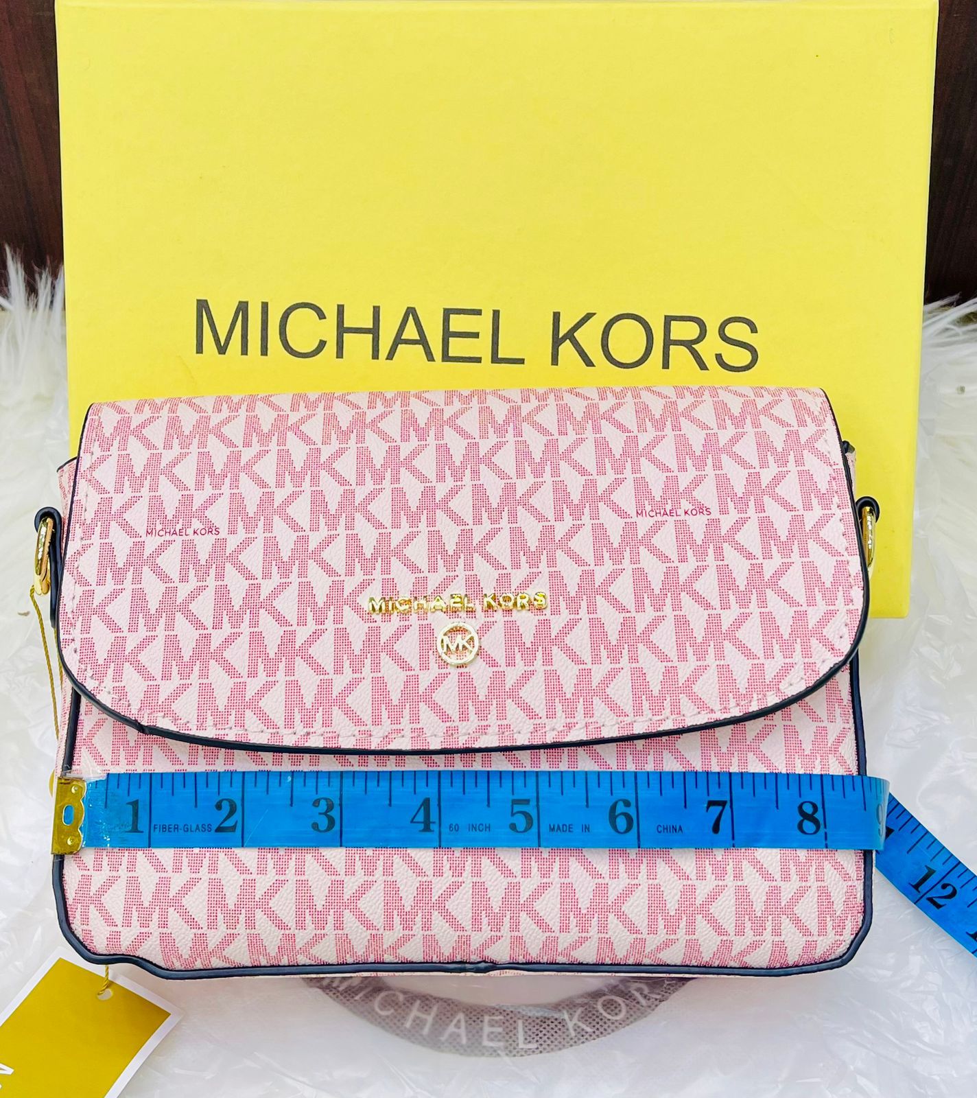MK M-I-C-H-A-E-L K-O-R-S Style Premium Women Bag – Luxury Edition | Complete Box Set (Pink)